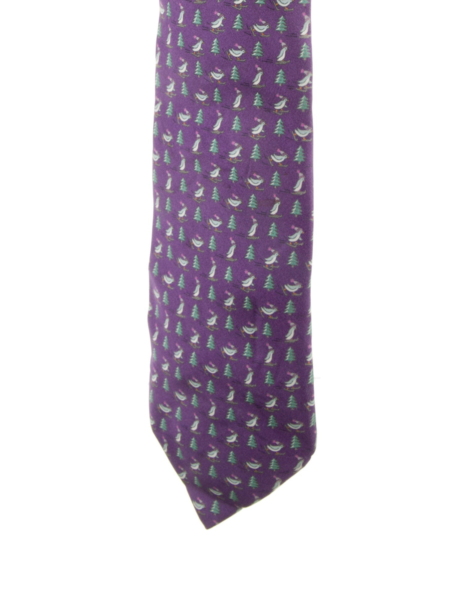 Hermès Crazy Penguin Silk Tie