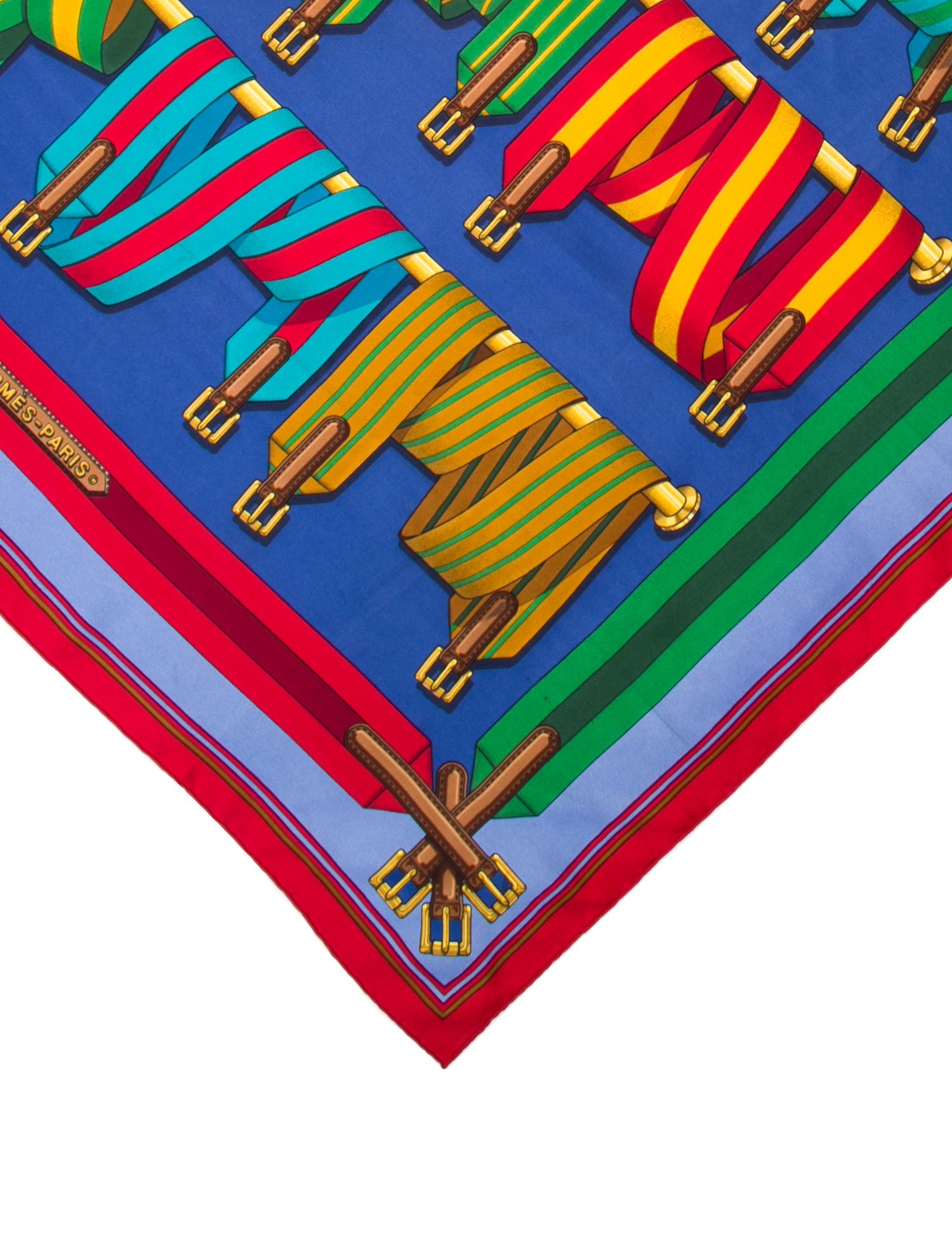 Hermès Les Sangles Silk Scarf