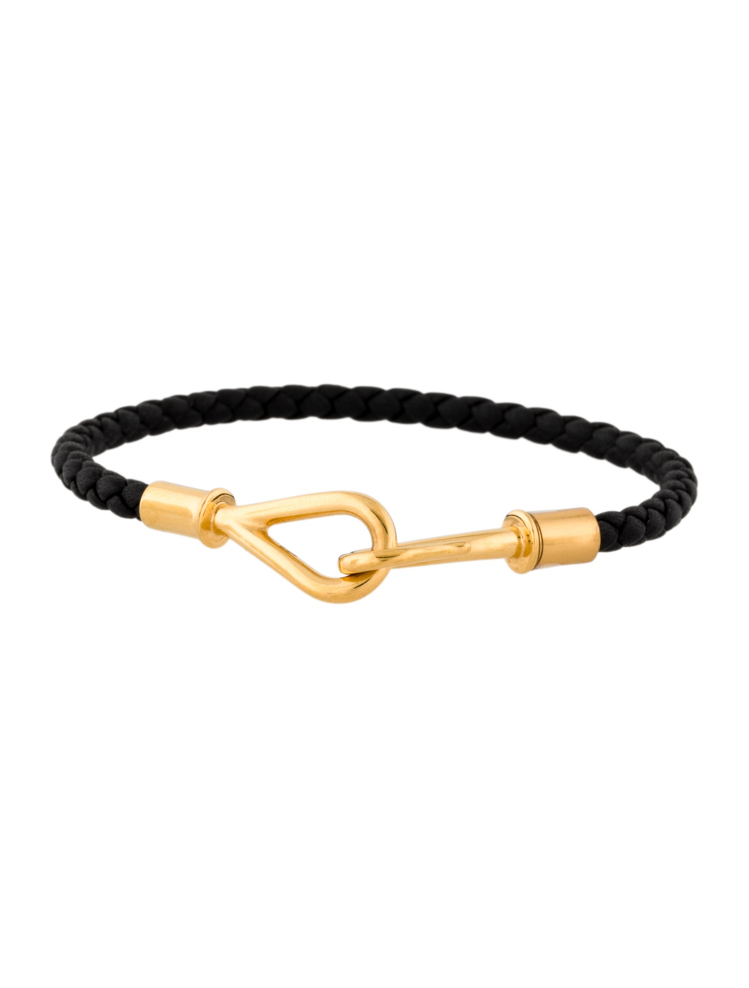 Hermès Leather Jumbo H Wrap Bracelet