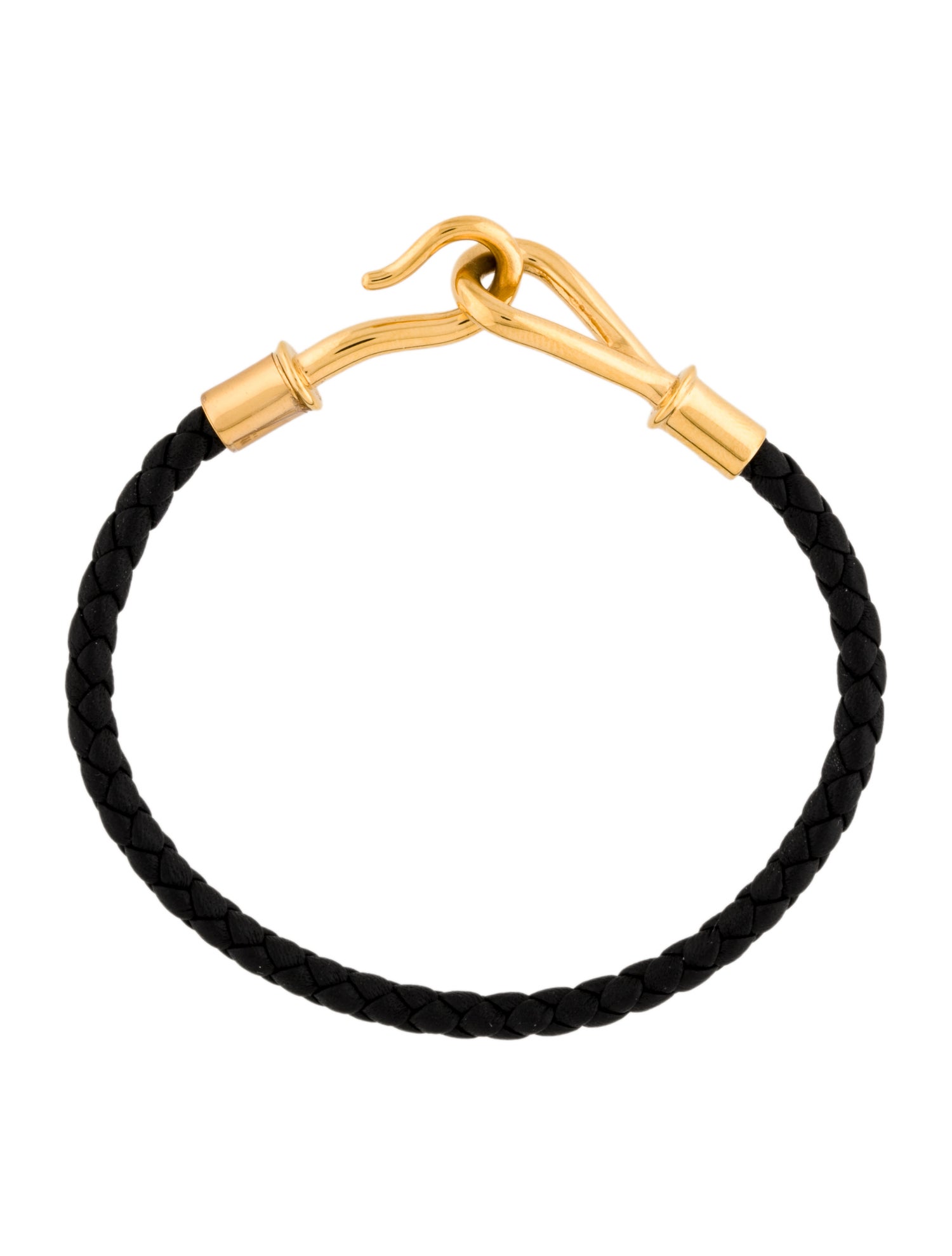 Hermès Leather Jumbo H Wrap Bracelet