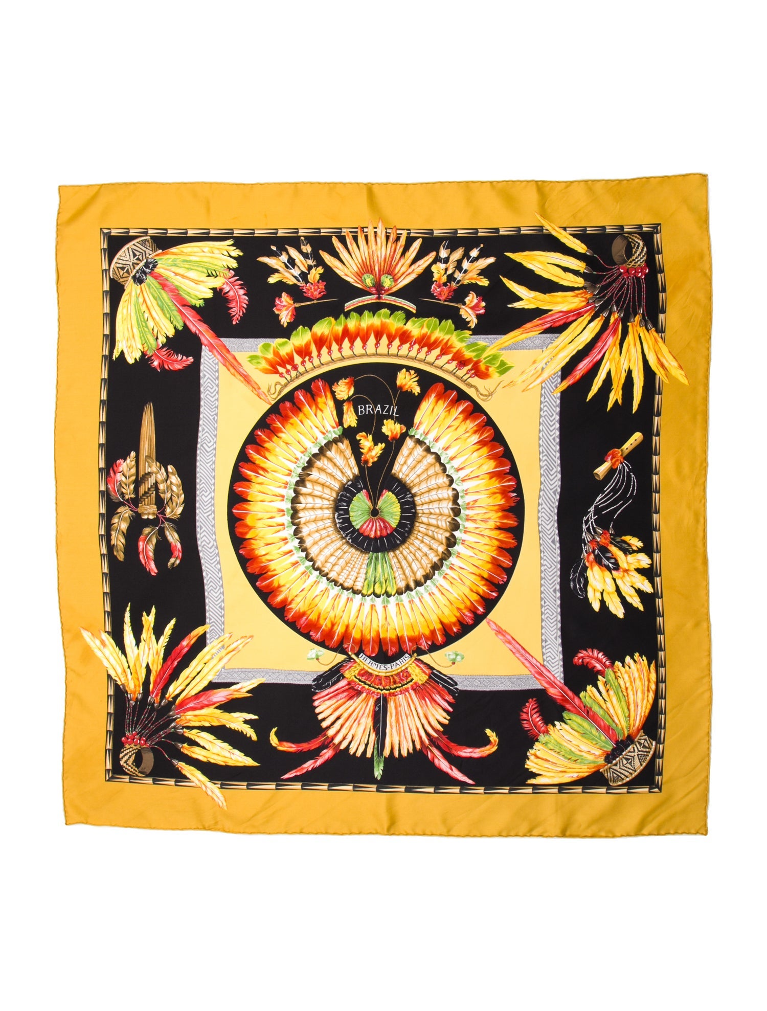 Hermès Brazil Silk Scarf