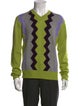 Hermès Cashmere Colorblock Pattern Pullover