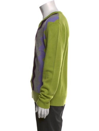 Hermès Cashmere Colorblock Pattern Pullover