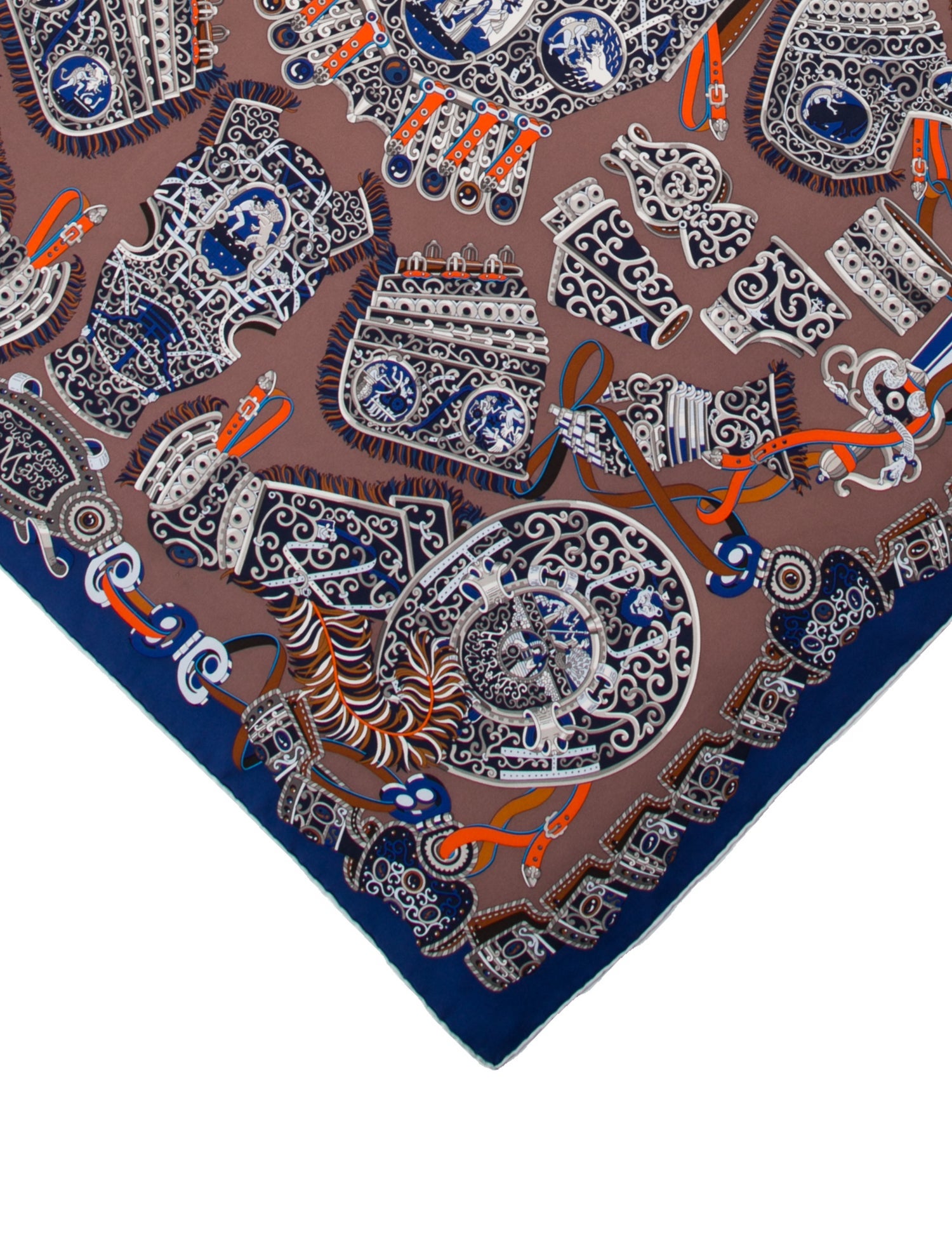 Hermès Sous L'Egide de Mars Silk Scarf