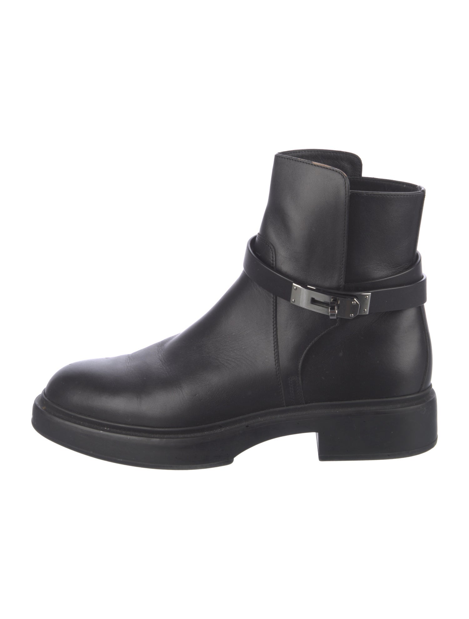 Hermès Veo Leather Moto Boots
