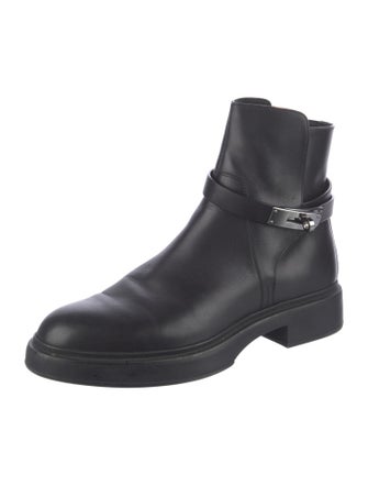 Hermès Veo Leather Moto Boots
