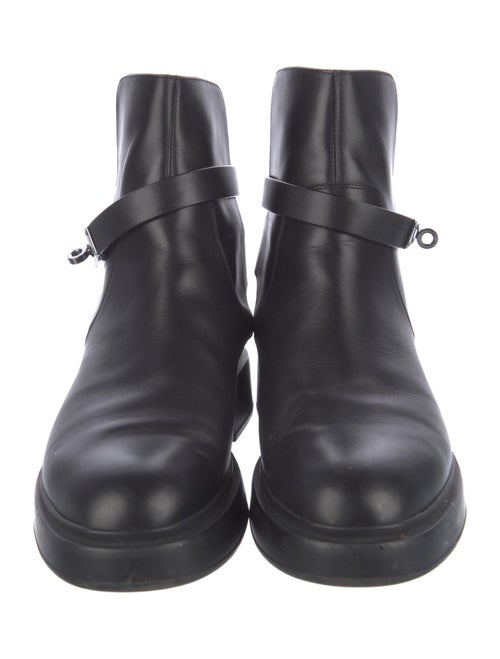 Hermès Veo Leather Moto Boots