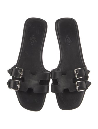 Hermès Remake Leather Slides