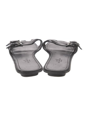 Hermès Remake Leather Slides