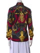 Hermès Silk Paisley Print Button-Up Top