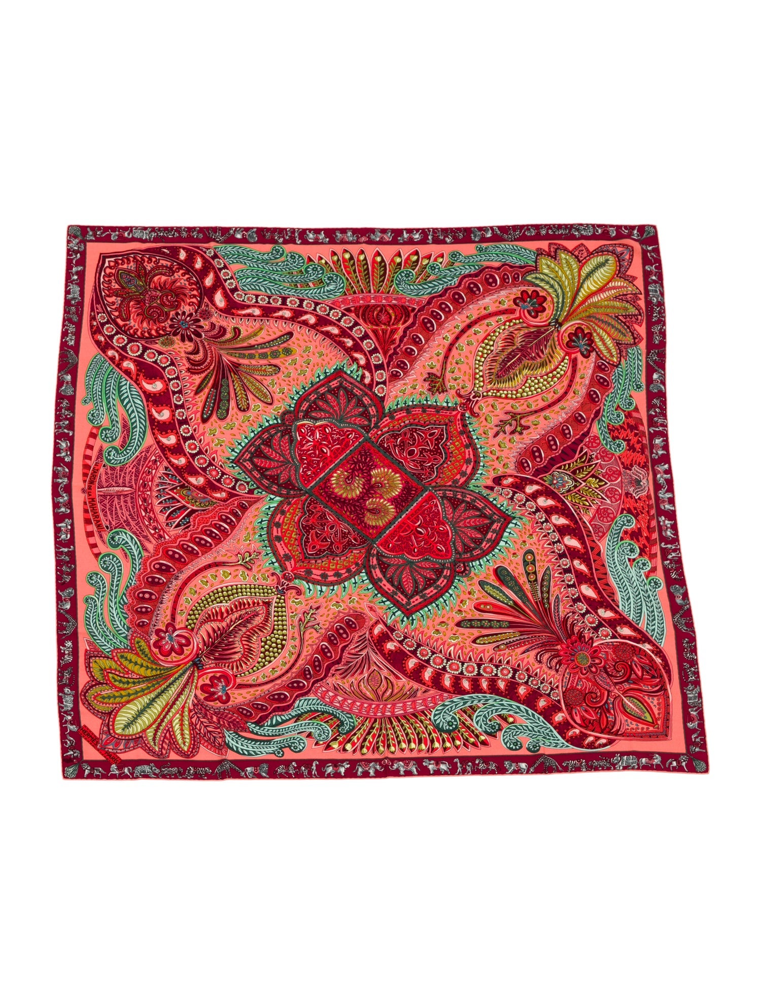 Hermès Le Jardin de la Maharani Cashmere Shawl