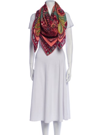 Hermès Le Jardin de la Maharani Cashmere Shawl