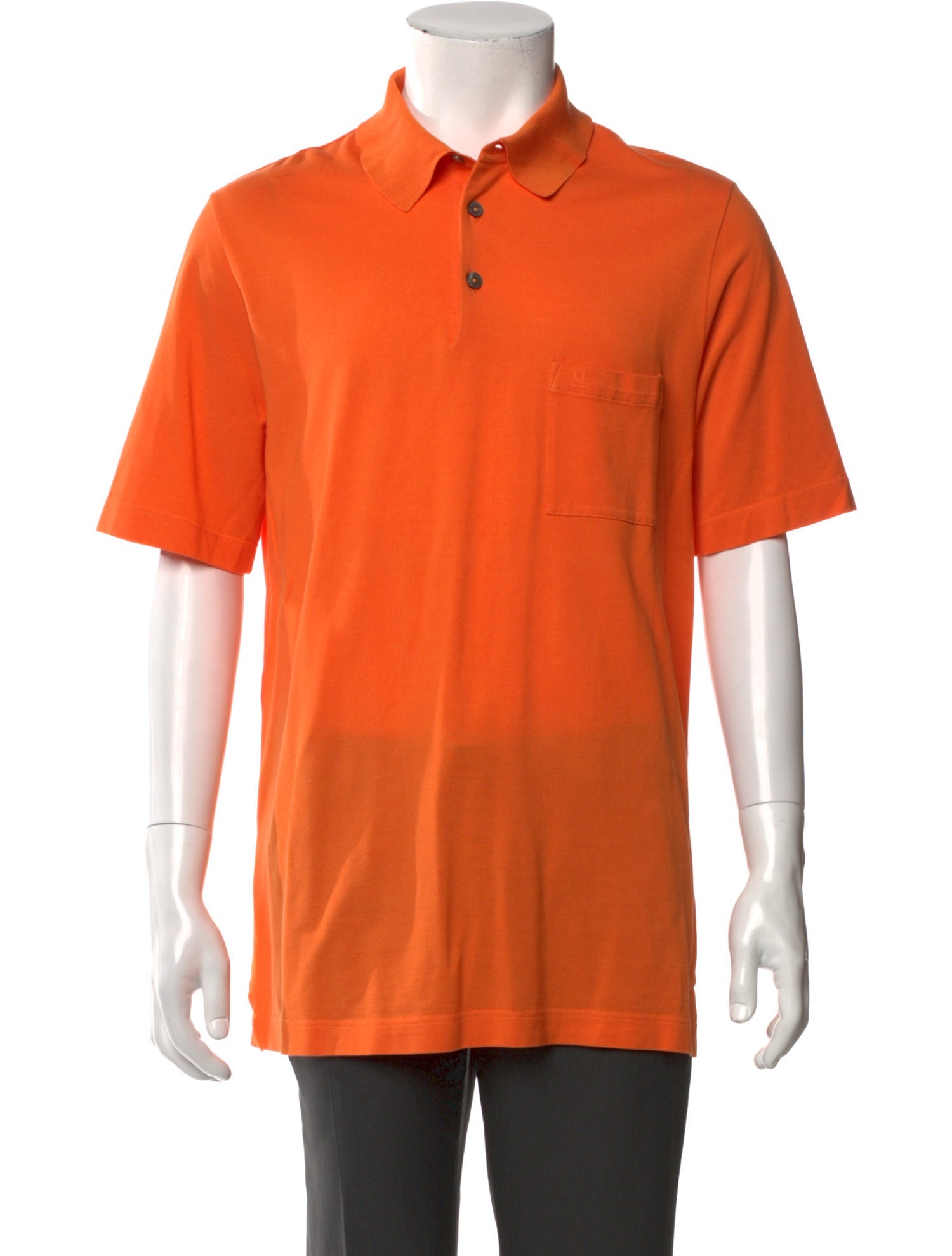 Hermès Collar Short Sleeve Polo Shirt