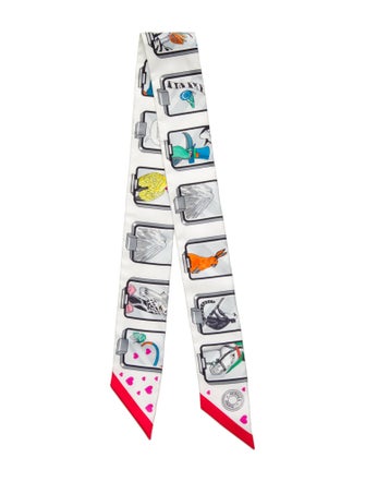 Hermès Story Silk Twilly Scarf