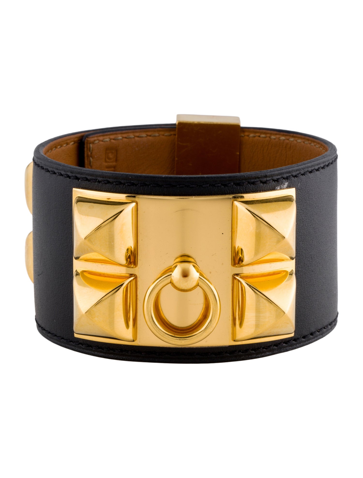 Hermès Leather Collier de Chien Wrap Bracelet