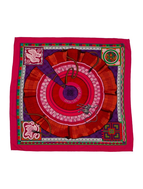 Hermès Cent Plis des Miao Silk Shawl