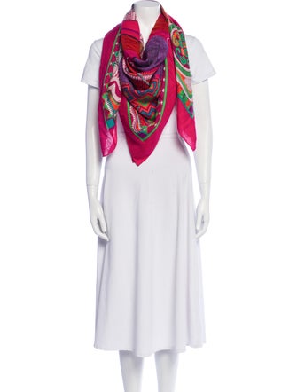 Hermès Cent Plis des Miao Silk Shawl