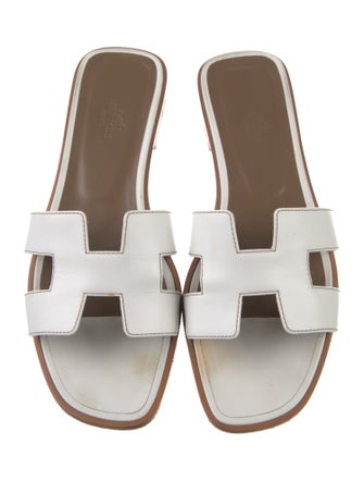 Hermès Oran Leather Slides
