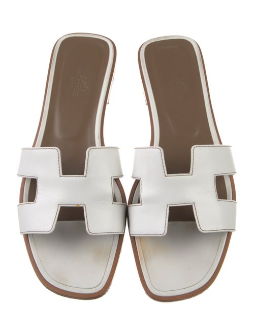Hermès Oran Leather Slides