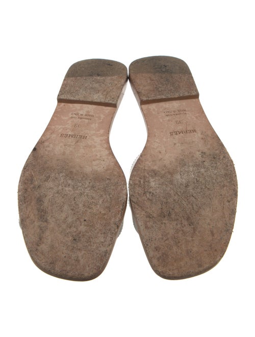 Hermès Oran Leather Slides