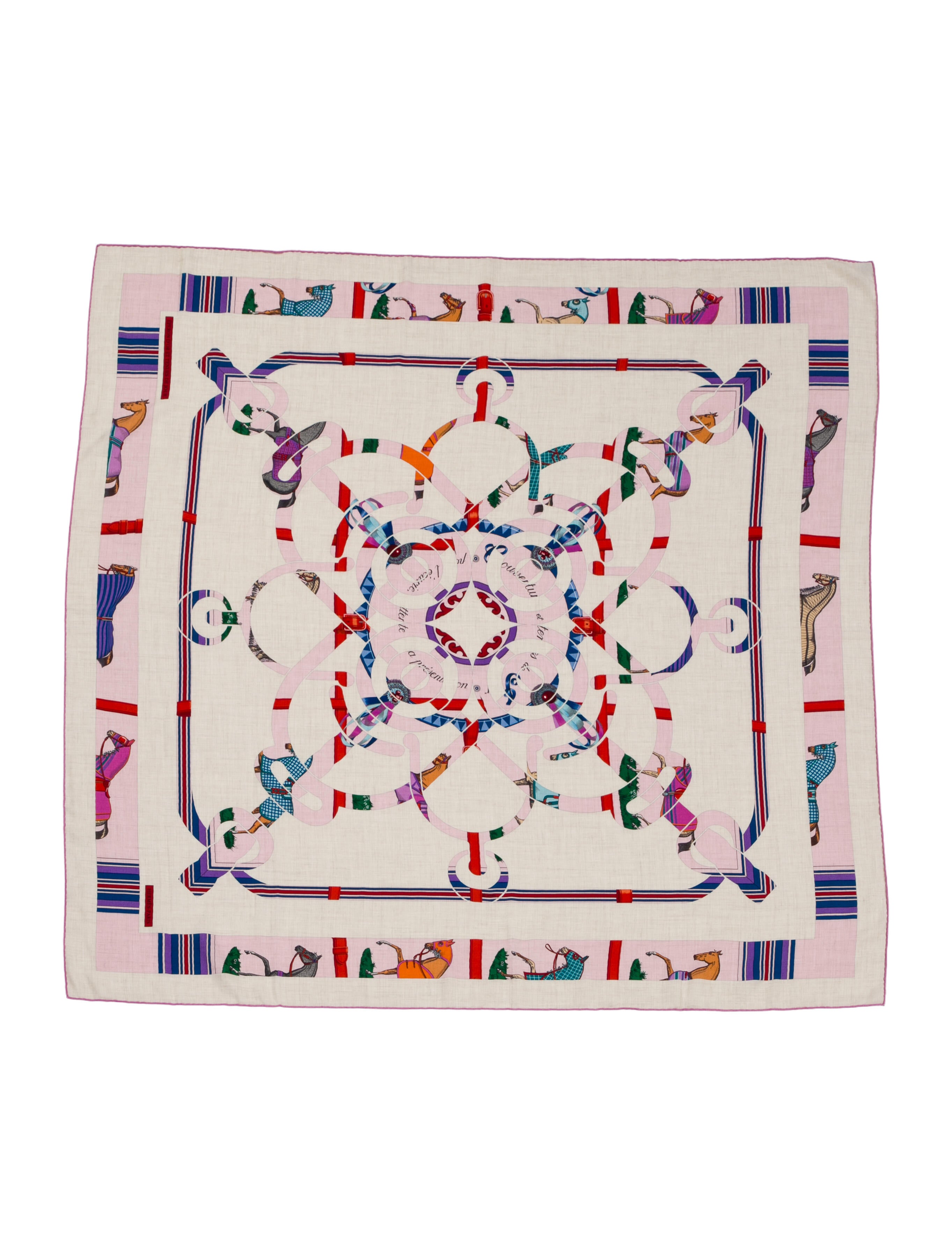 Hermès Eperon d'Or et Tenues de Jour Cashmere Shawl