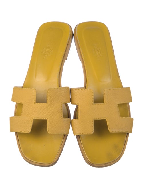 Hermès Oran Leather Slides