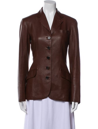 Hermès Leather Coat
