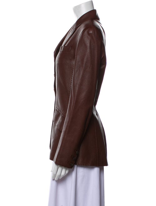 Hermès Leather Coat