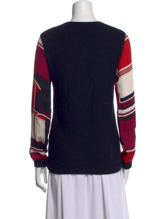 Hermès Printed Scoop Neck Sweater