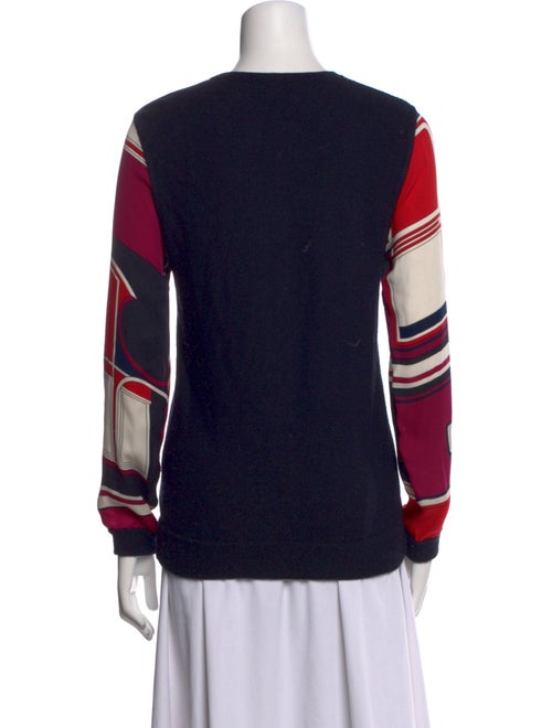 Hermès Printed Scoop Neck Sweater
