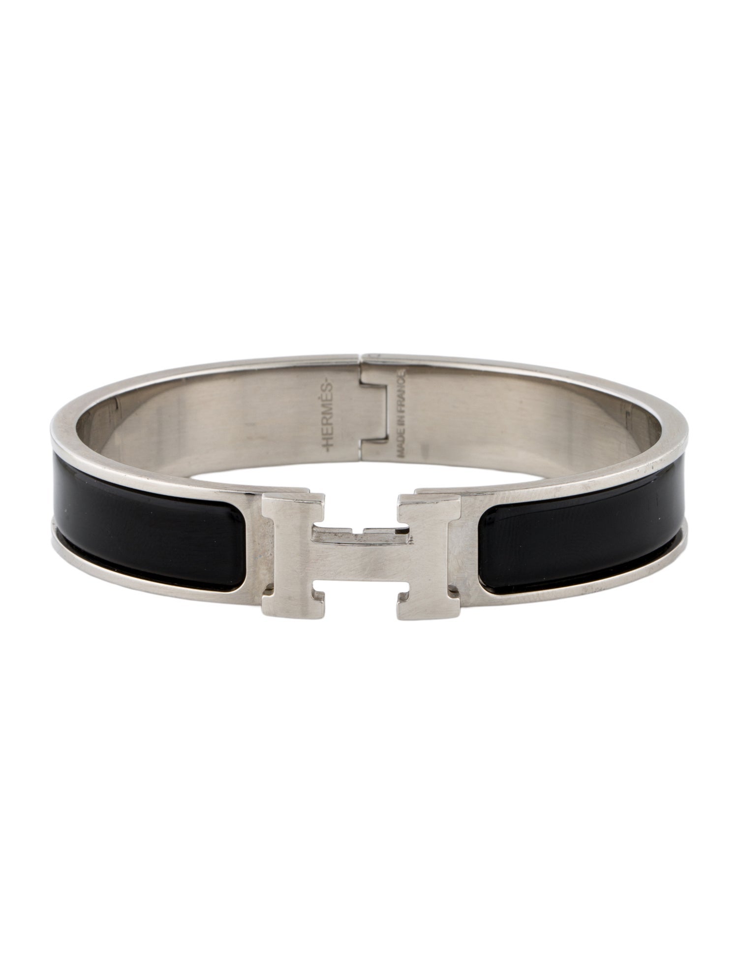 Hermès Enamel Clic H Cuff Bracelet