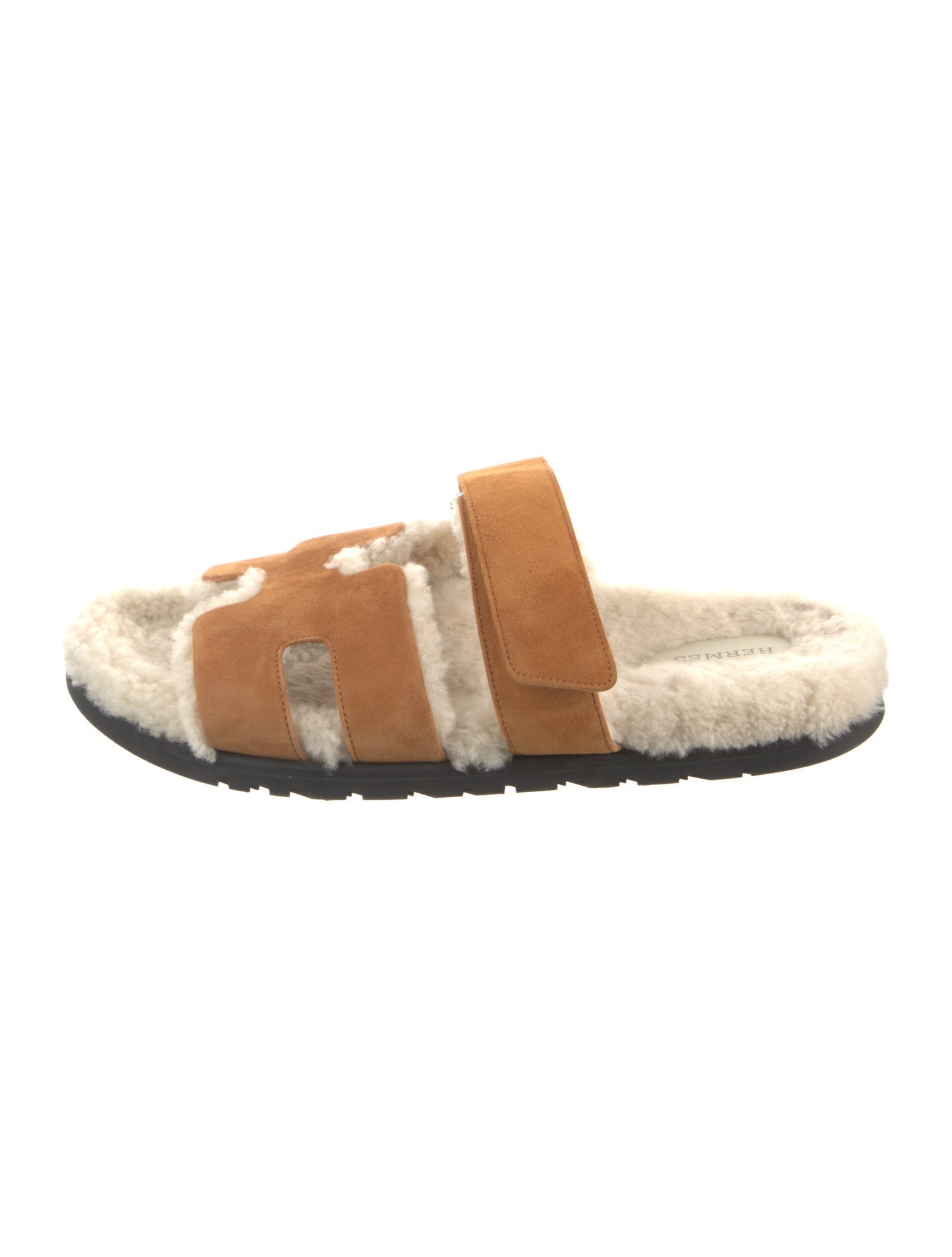 Hermès Chypre Suede Slides