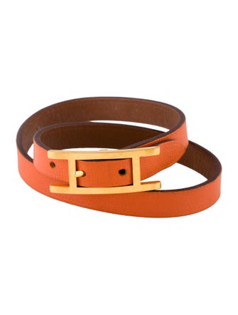 Hermès Behapi Double Tour Wrap Bracelet