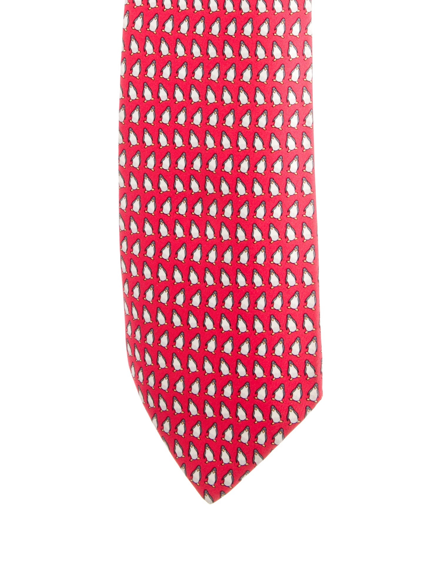 Hermès Silk Printed Tie