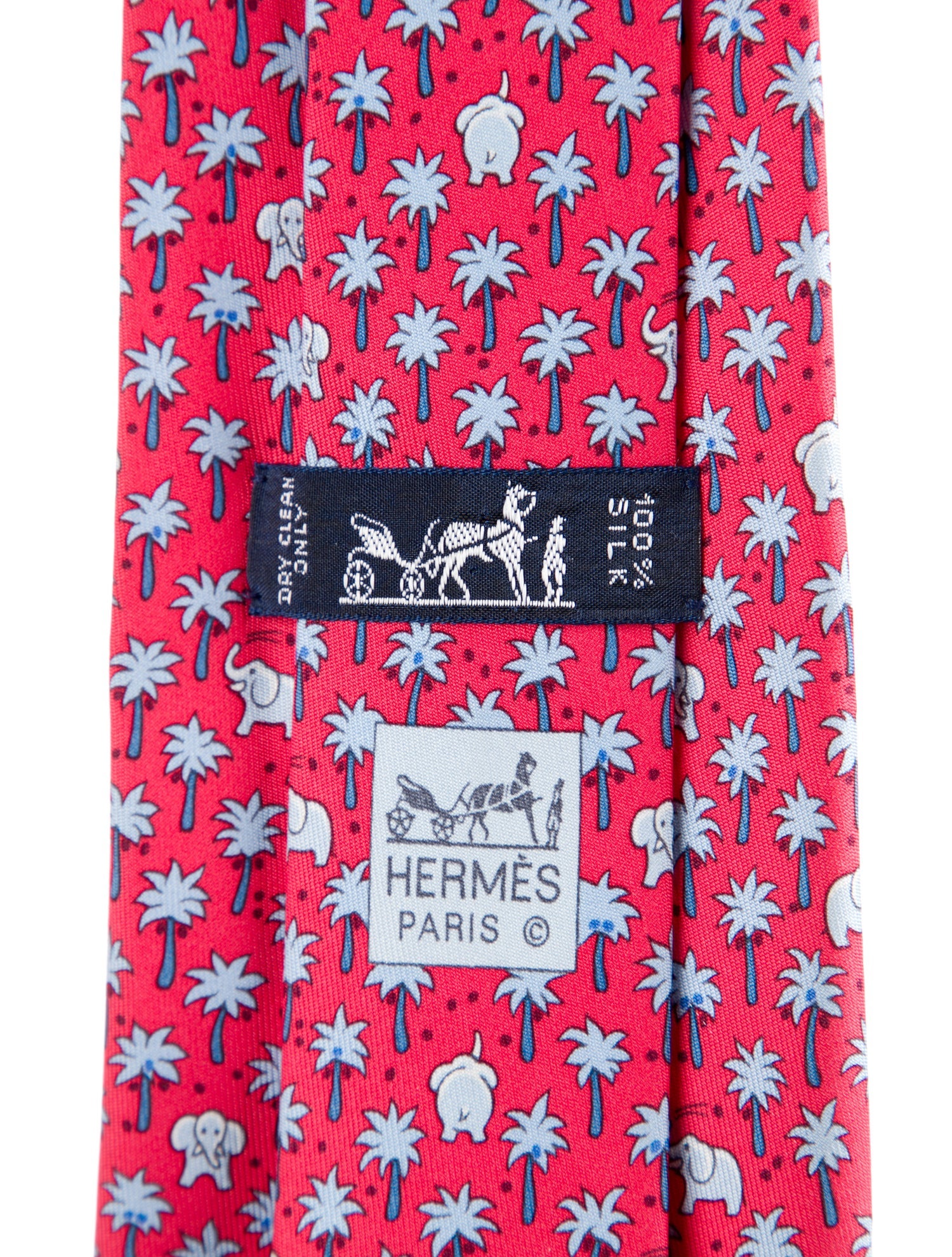Hermès Silk Printed Tie