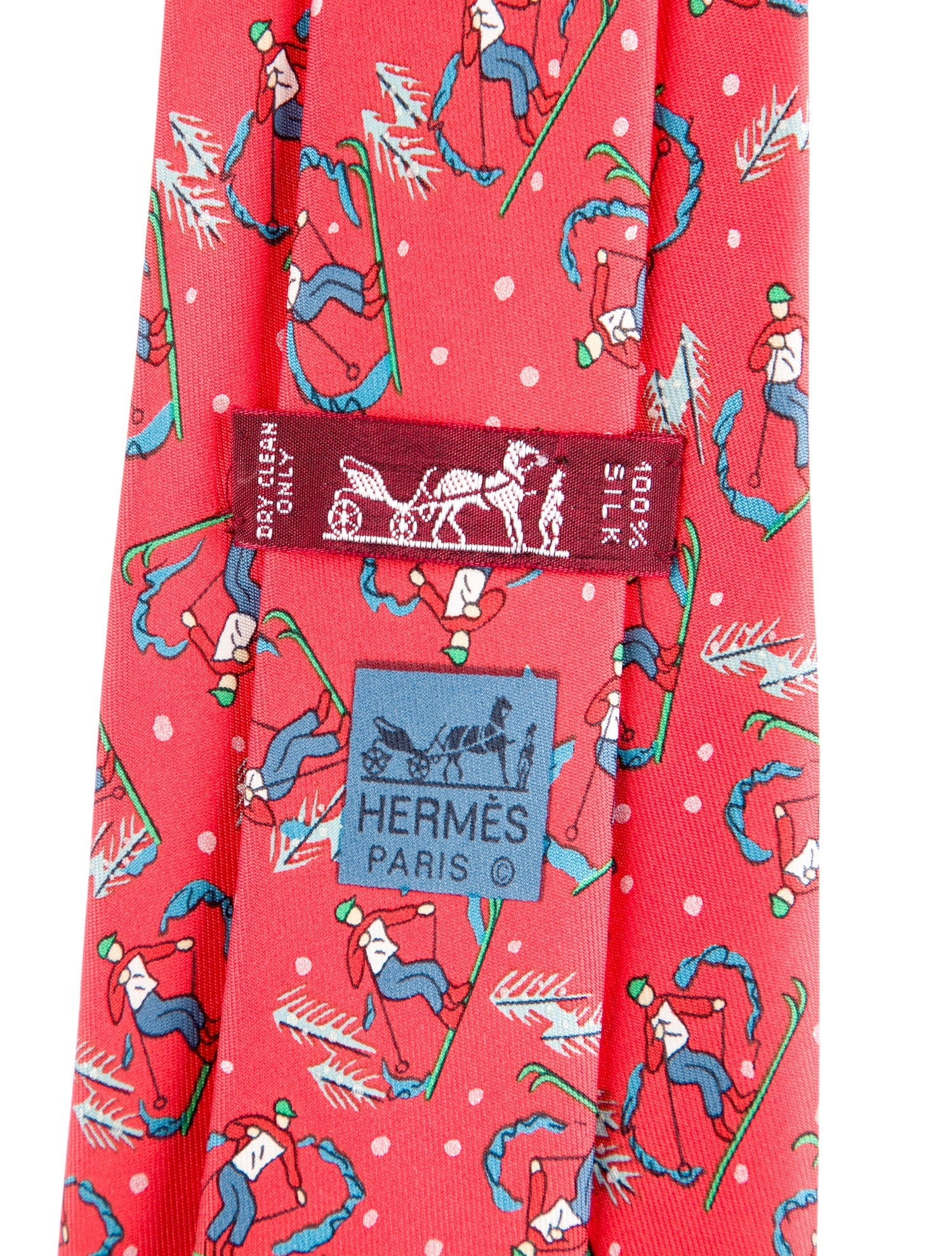 Hermès Silk Printed Tie