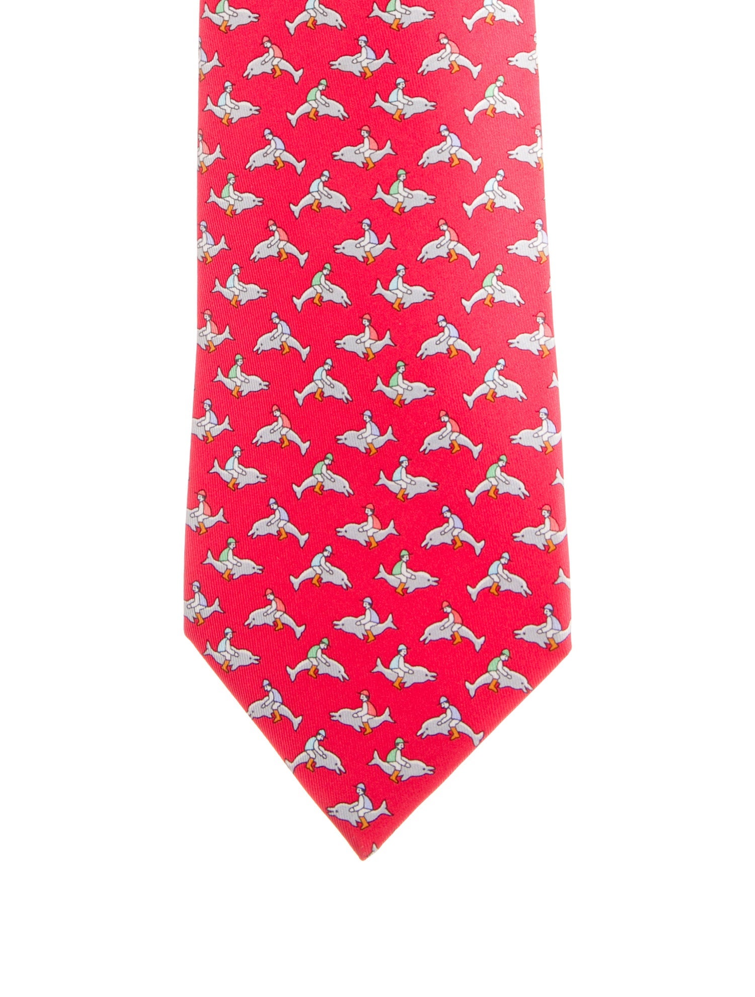 Hermès Silk Printed Tie