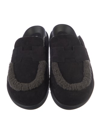 Hermès Go Suede Slippers