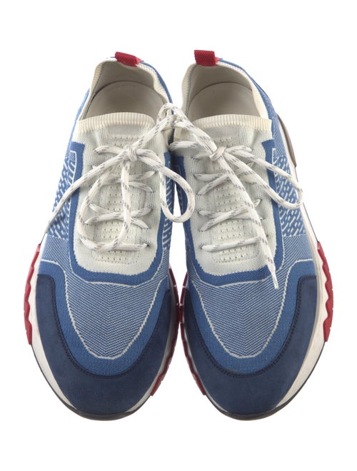 Hermès Colorblock Pattern Athletic Sneakers