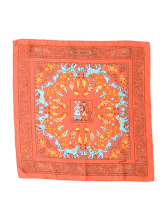 Hermès Early America Silk Scarf