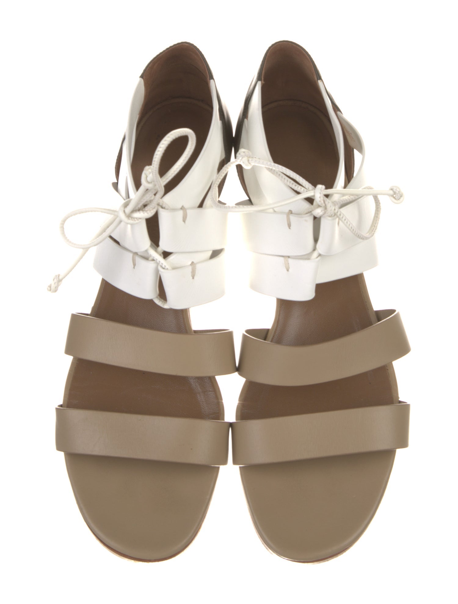 Hermès Argila Leather Gladiator Sandals