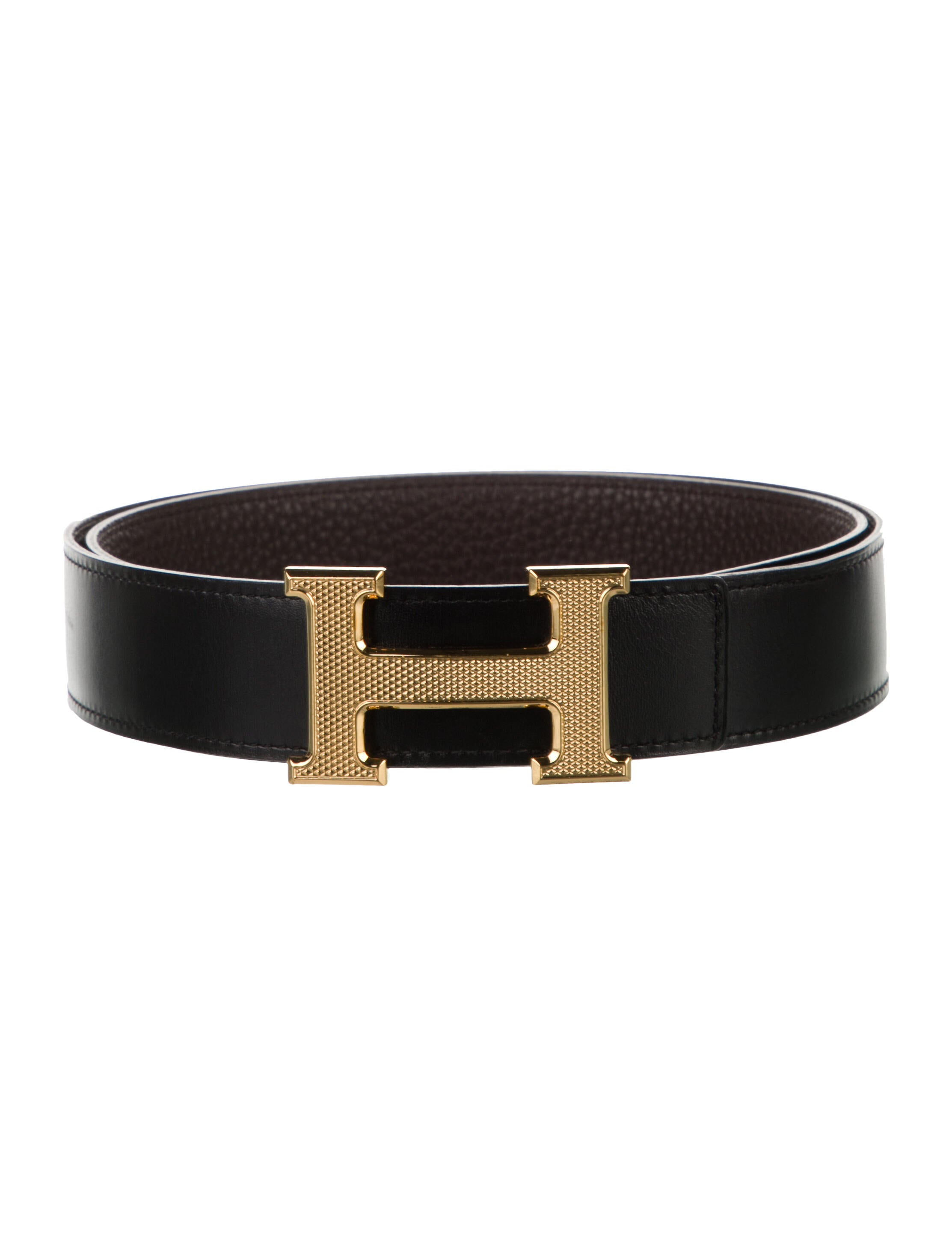 Hermès Reversible 32 mm H Guilloché Belt Kit