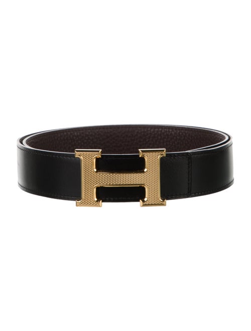 Hermès Reversible 32 mm H Guilloché Belt Kit