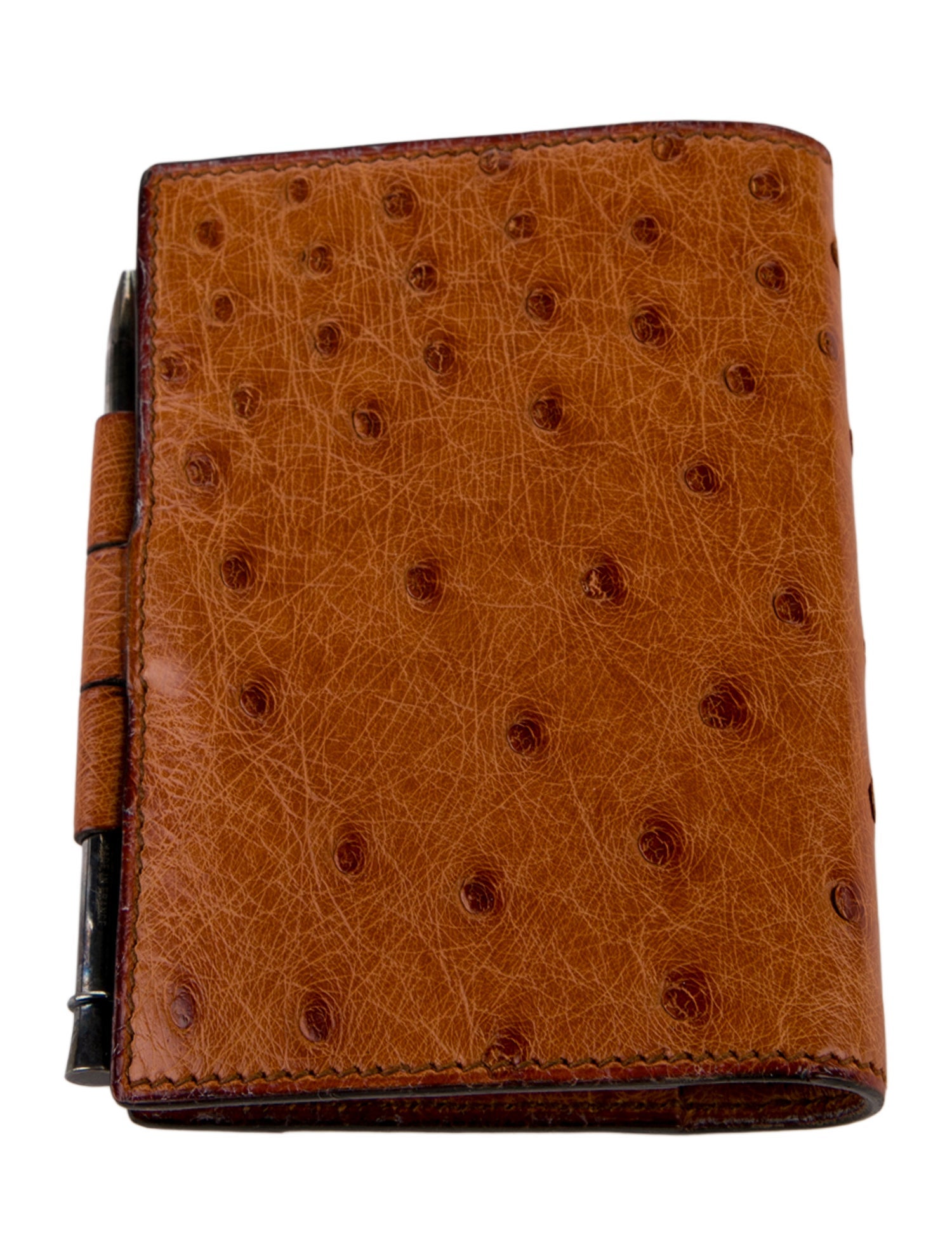 Hermès Ostrich Mini Globe-Trotter Agenda Cover