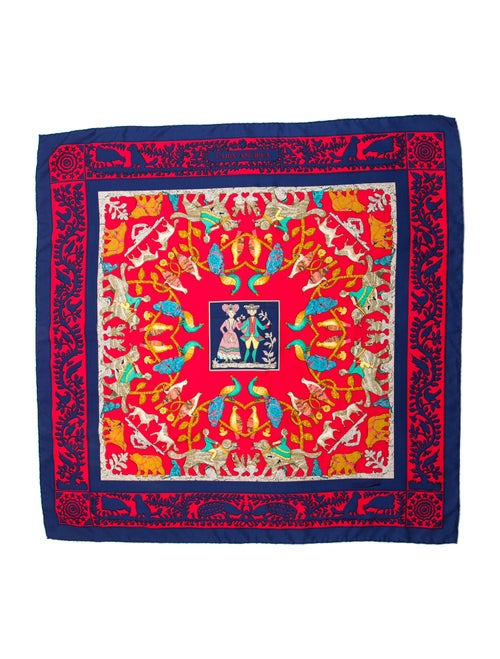 Hermès Early America Silk Scarf