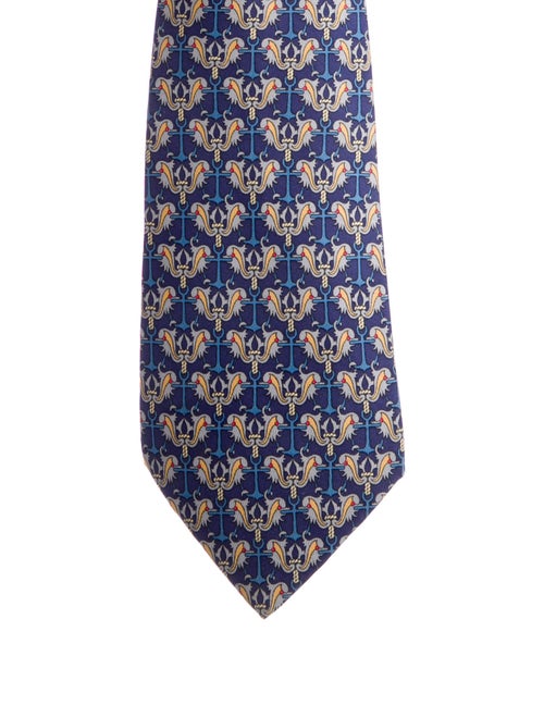 Hermès Silk Pattern Tie