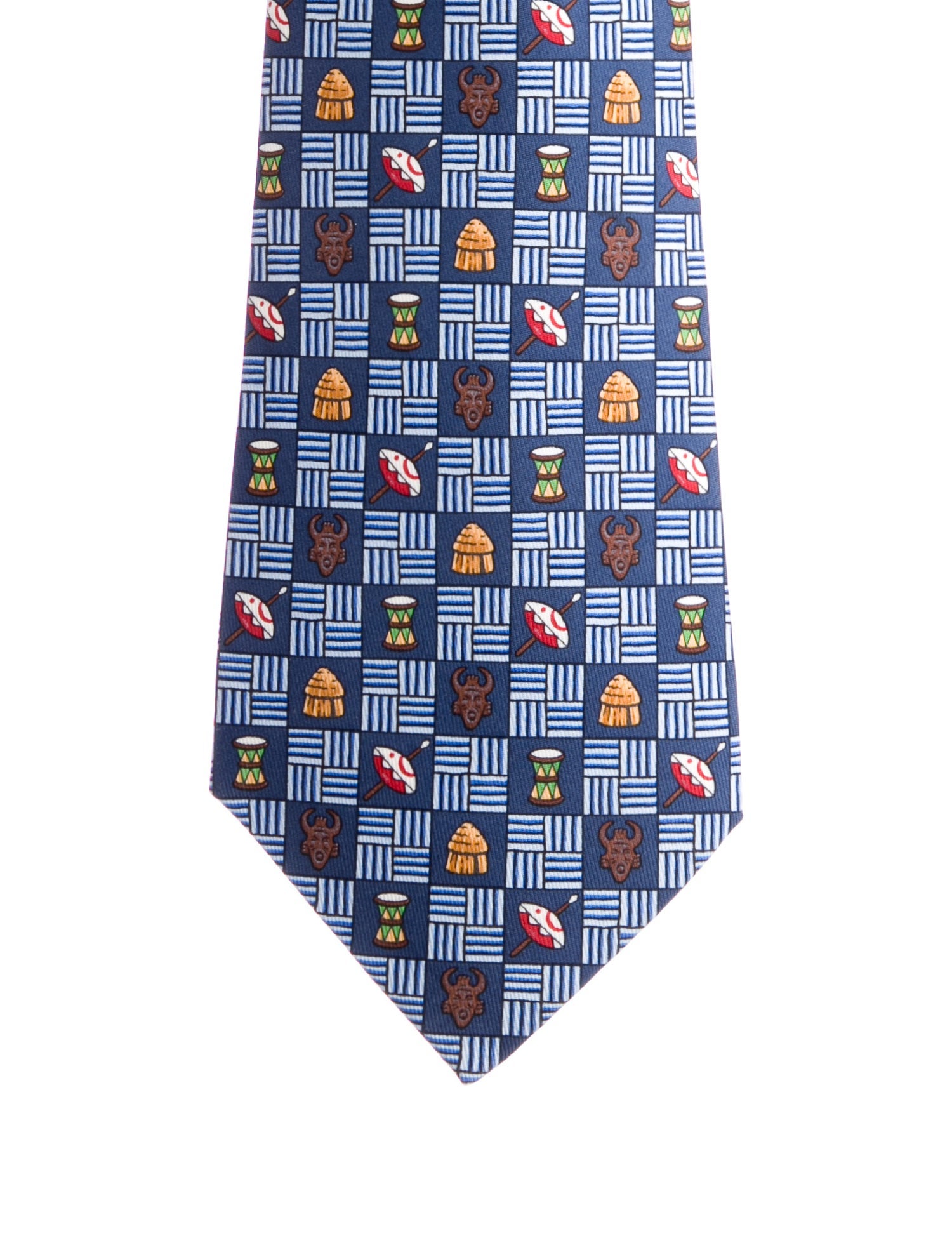 Hermès Silk Printed Tie