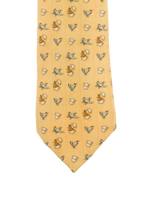 Hermès Silk Pattern Tie