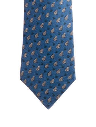 Hermès Silk Printed Tie