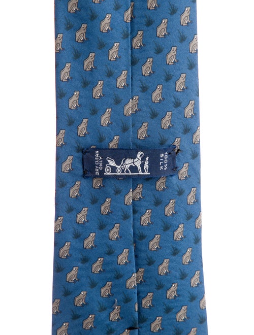 Hermès Silk Printed Tie